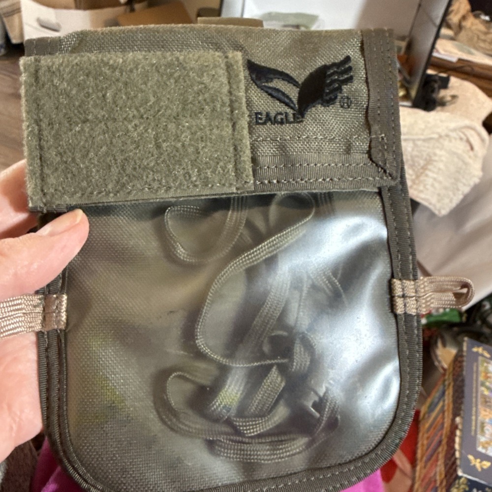 Eagle Industries Neck ID Wallet Passport Pouch Holder Ranger Green